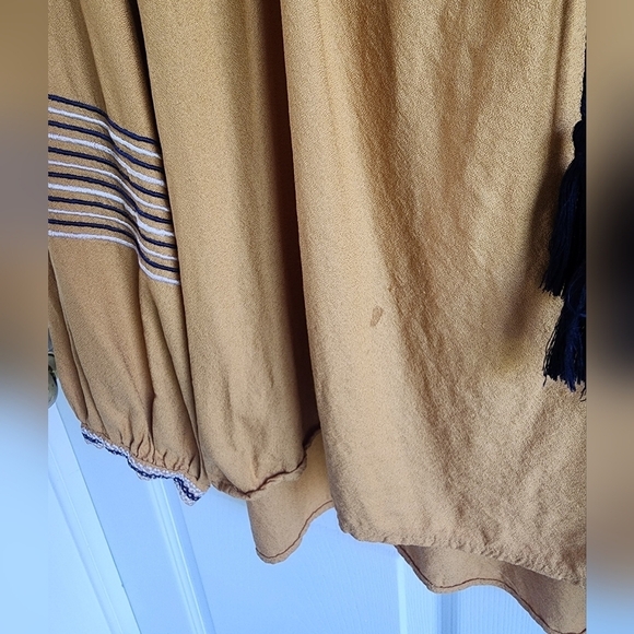 Dex Plus Size Flowy Bohemian Mustard Smock Size 1X - Picture 7 of 11